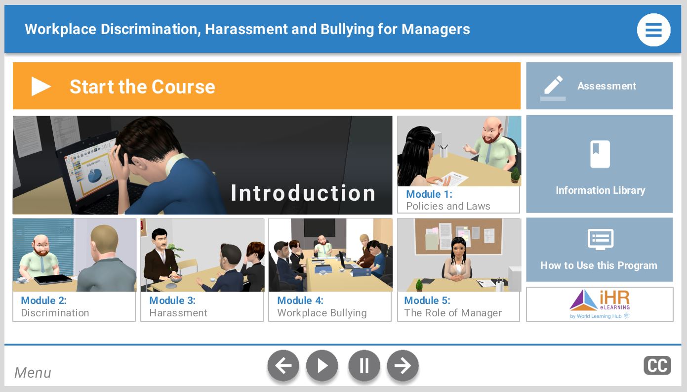 Workplace Discrimination, Harassment and Bullying for Managers (UK Version)